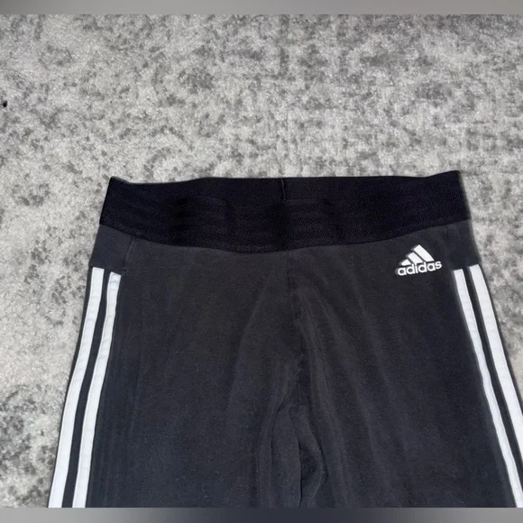Adidas Women's Essentials 3-Stripe Cotton Leggings  Size : L (see description) - Picture 4 of 7